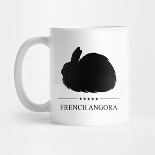 French Angora Rabbit Black Silhouette Mug